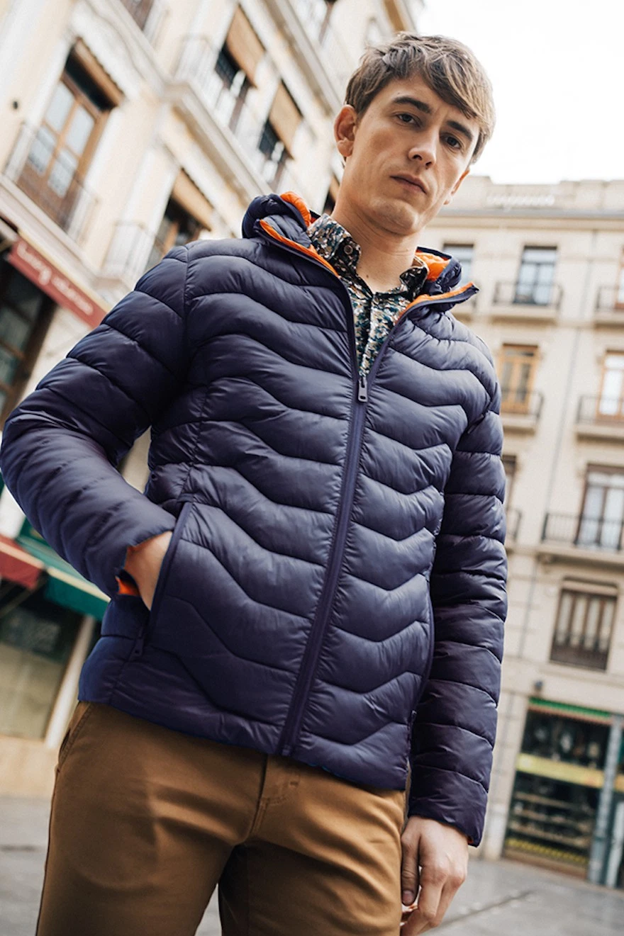 Dario Beltran ACCA Zip Through Quilted Jacket Navy Size 2XL BNWT