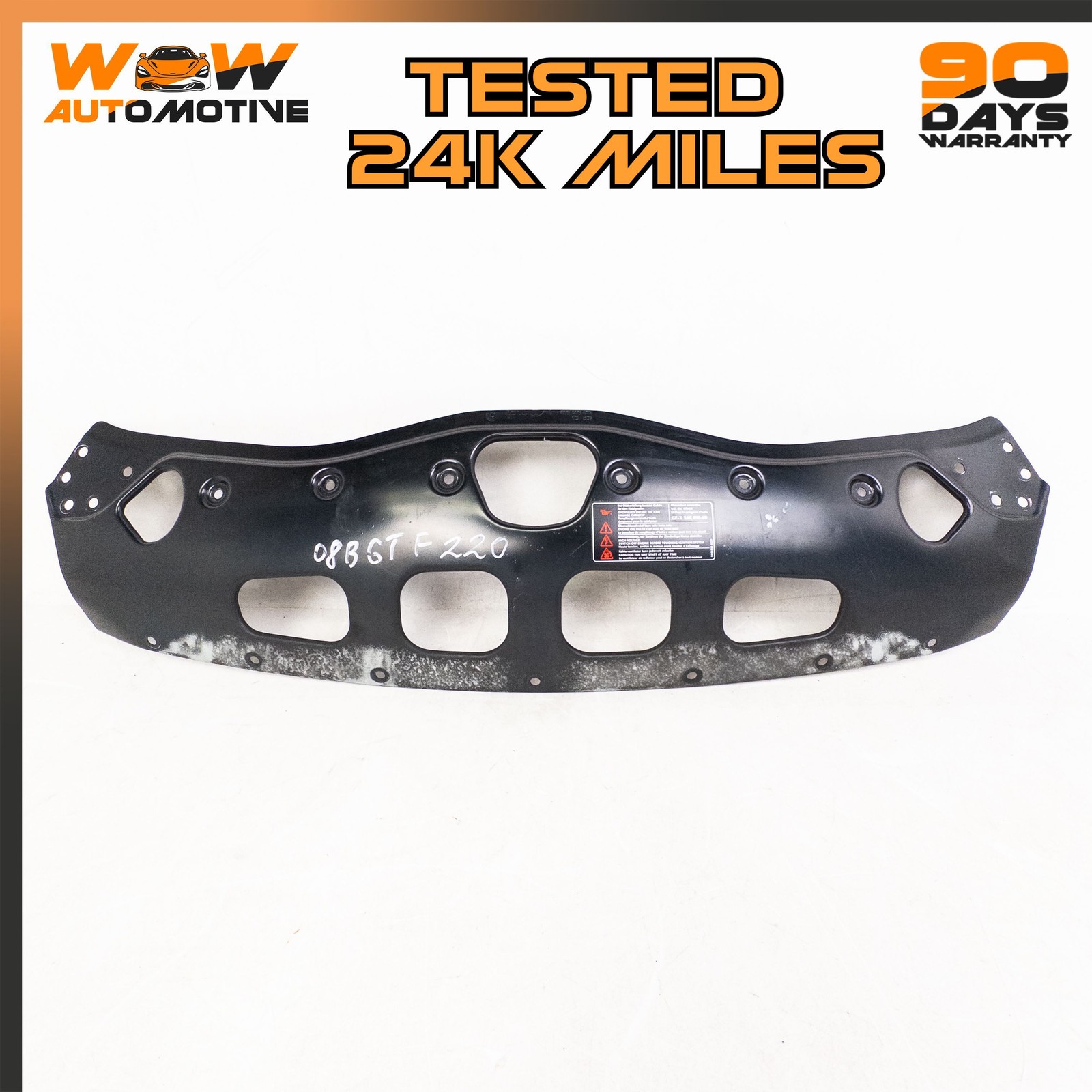 07-11 BENTLEY CONTINENTAL GTC FRONT RADIATOR SUPPORT MOUNT CROSS PANEL OEM