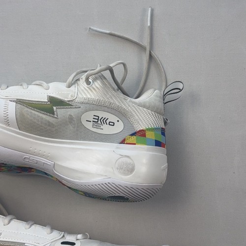 Way of Wade Shoes Size 12 White Low Pixel Multi-Color Boom Li-Ning (ABAS083-12) - Picture 2 of 16