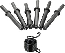 Air Rivet Hammer Tools Kit 7 Pcs Great Heavy Duty Smoothing Pneumatic Black