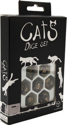 Q-Workshop Cats Dice Set Pixel, Game 
