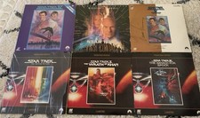 Star Trek 6 Laserdisc LOT II Khan III Search Spock IV Voyage First Contact Movie