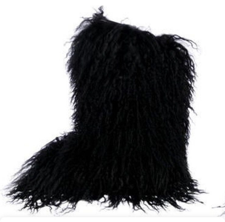 Stivali da neve Saint Laurent donna pelosi retro 39 8 nuovi con scatola