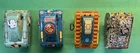 Lot Of 4 Vintage Marx/Line Mar Turnover Tanks-#5, Flintstones, Popeye & Casper