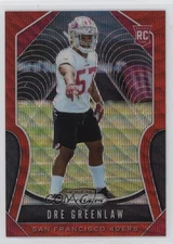 2019 Panini Prizm Rookies Red Wave Prizm /149 Dre Greenlaw #384 Rookie RC