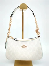CA548 Coach White Teri Fashion Shoulder Bag Leather Outlet Products NWT