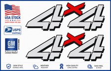 Et Of 2 4x4 Bedside Decals For 1999-2006 Chevy Silverado 1500 2500 Hd Vinyl