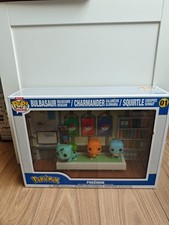 Figurine Pop Moment Deluxe Pokémon Starters Carapuce Salamèche Bulbizarre Funko