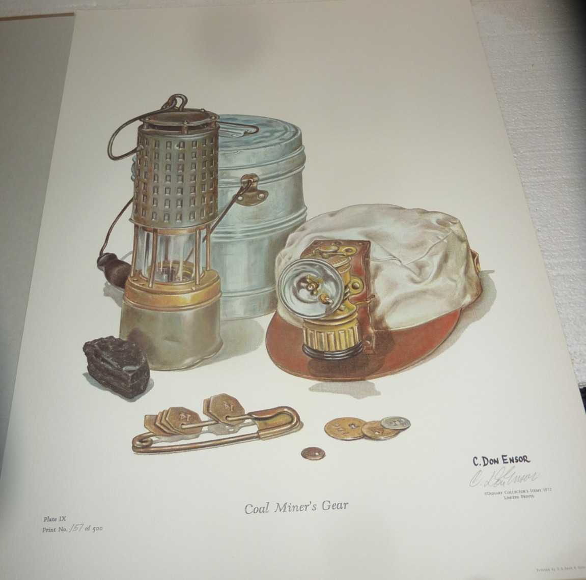 C. Don Ensor - Coal Miner’s Gear - Art Print - Signed - 157/500  23