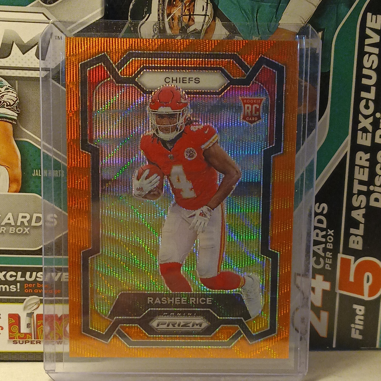 2023 Panini Prizm - Rookies Rashee Rice #350 Orange Wave Prizm /60 (RC)