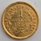 1854 $1 One Dollar Liberty Head Gold Dollar  — photo 4