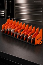 Snap On Tools 10" Pliers Holder Organizer ORANGE US Nonslip rubber base KAPL10OR