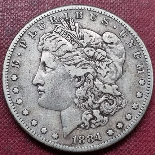 1884 S Morgan Silver Dollar 1$ High Grade XF - AU #99654