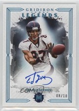 2023 Motif Gridiron Legends Signatures Cerulean Blue 8/10 Ed McCaffrey Auto v9t
