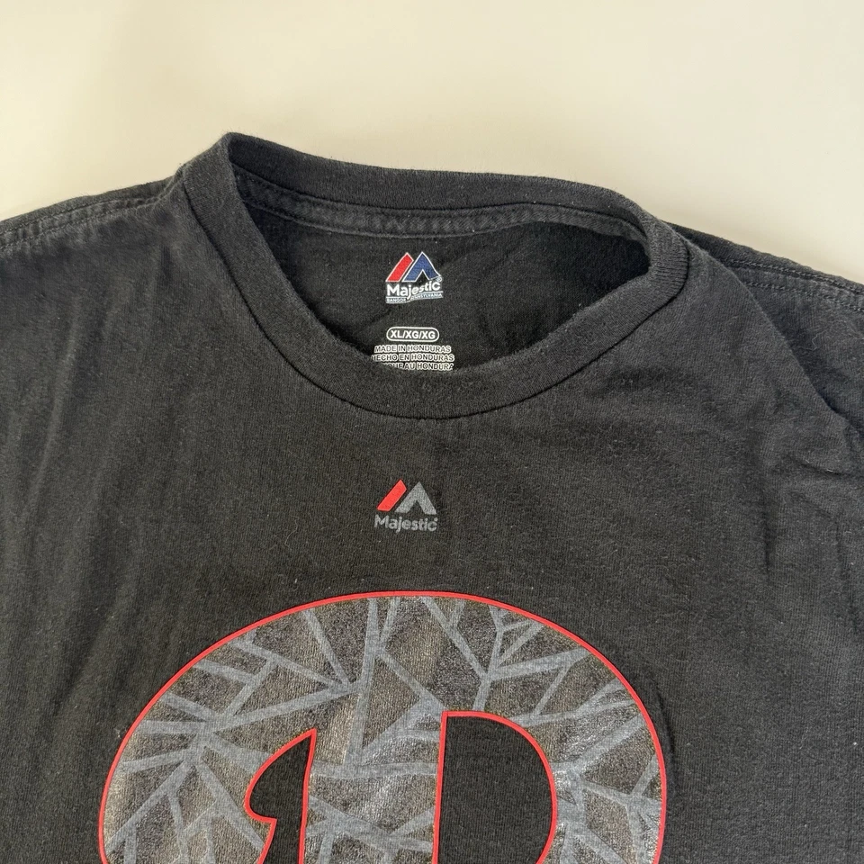 Philadelphia Phillies Chase Utley 26 MLB Genuine Black Red Jersey Shirt Men XL - Image 3 of 3