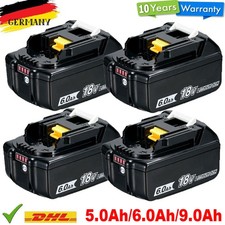 6AH 18V  BL1850B 5Ah Akku Für Makita BL1860B BL1840B BL1830 Led Anzeige