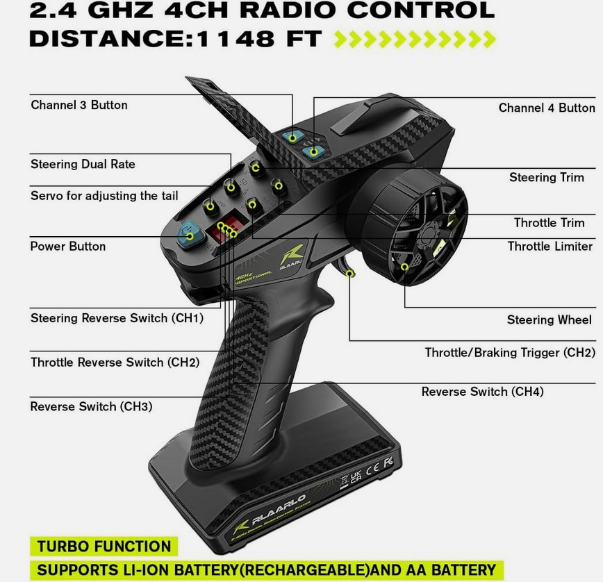 AMORIL 1/10 AK-787 Max 200KM/H 3660 3900KV Brushless Motor RC Car Carbon White