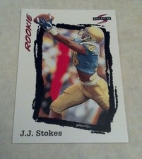 J.J. STOKES 1995 SCORE RC ROOKIE CARD # 263 A1343. rookie card picture