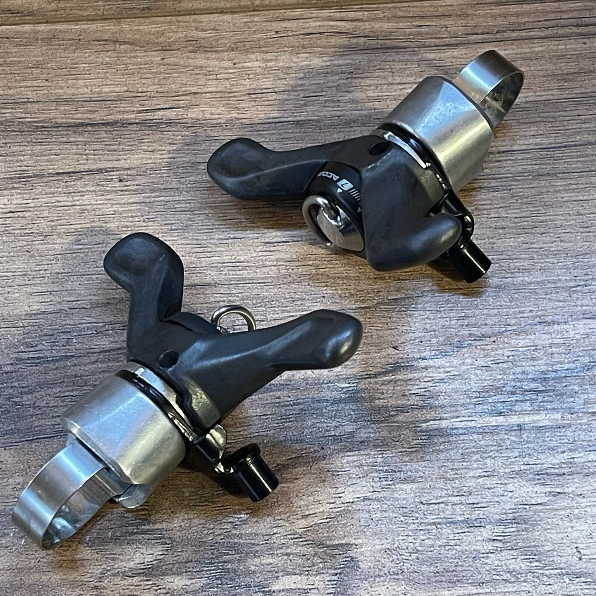 Rare Suntour Command Accushift 7 Speed 2 Arm Road Thumbshifters