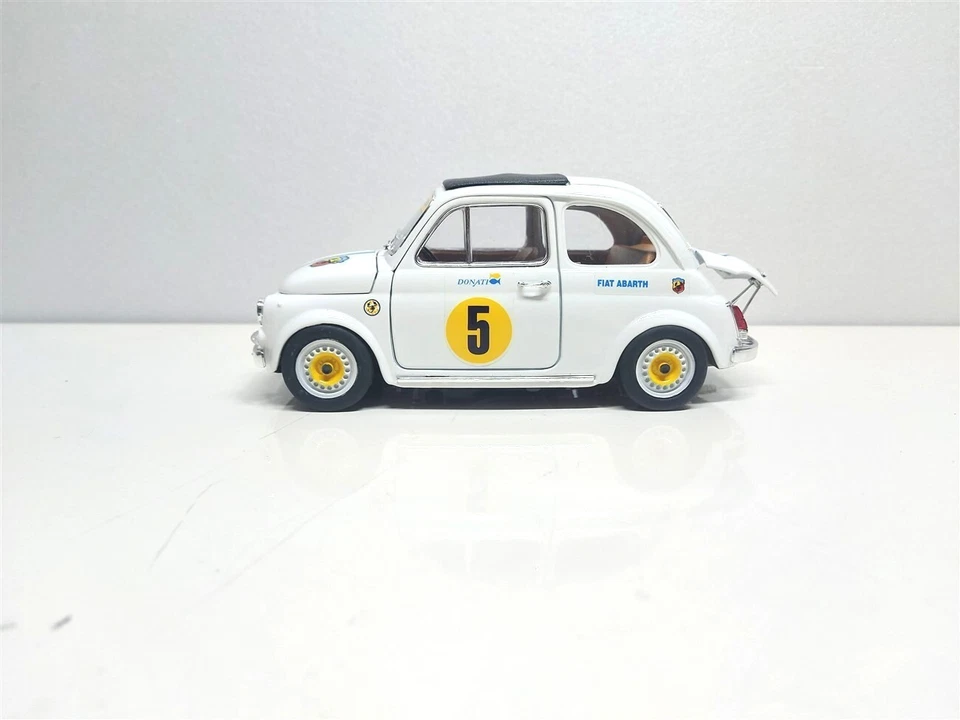 Fiat 500 Abarth Donati Racing del 1965 - 1/16 Artigianale base Burago - NO 1/18 - Immagine 4 di 4