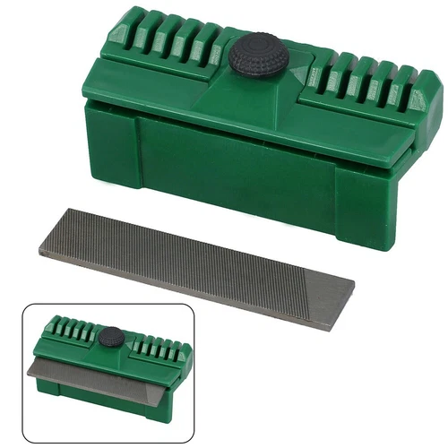 1* Green Chainsaw Guide Bar Rail Dresser Chain File Repairer Tool  For