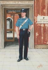 Militär - Polizei Postkarte - Die Carabinieri von Italien - Sommeruniform RR9133