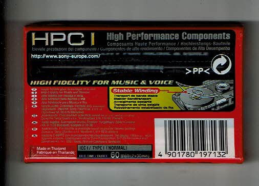 Sony HF 60 Premium Normal Position Type I Blank Audio