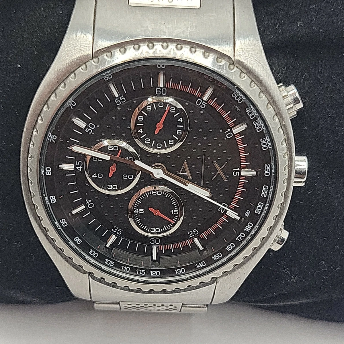 Armani Exchange AX1612 Men Silver Stainless Steel Analog Dial Quartz Watch BC469