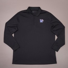 Nike Golf University of Memphis Tigers Long Sleeve Polo Shirt Mens XL Black EUC