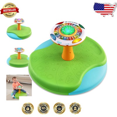 Spin & Learn Toy with Lights & Music - Ideal for Early Motor Skills Development