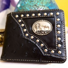 Praying Cowboy western Mens Wallet Bifold W012-33 Black