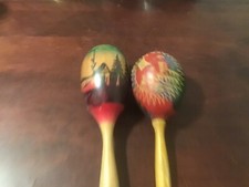 set of handmade maracas