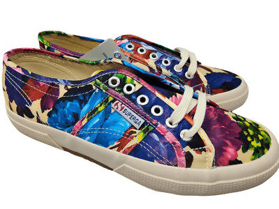 SUPERGA 2750 COTWFLOWERY USAM 8 USAW 9.5 NIB