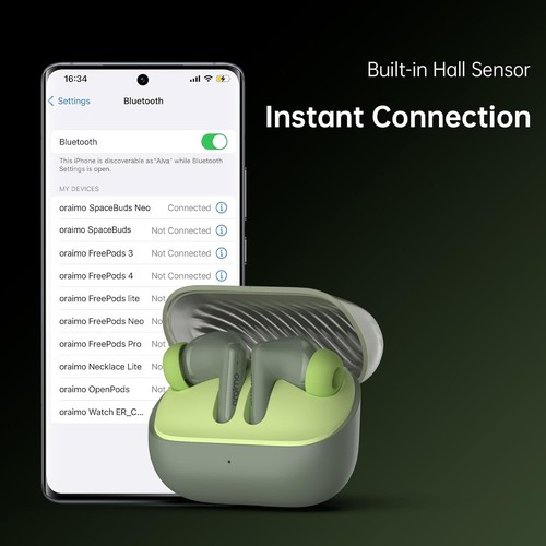 Oraimo SpaceBuds Neo Wireless Earbuds Bluetooth 5.4 in Ear Headphones, Comfortab - Picture 7 of 8