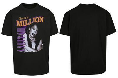 Mister Tee Herren T-Shirt Aaliyah One In A Million Oversize Tee Frontprint XS-XX