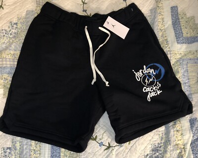 NIKE × Travis Scotto short M Nike x Travis Scott x Jordan brand Cotton Shorts Black