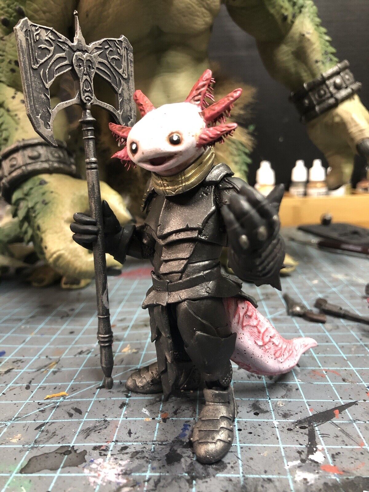 1/12 Axolotl Head & Tail Kit Mythic Legions 2.0 Unpainted Custom Mezco Star Wars