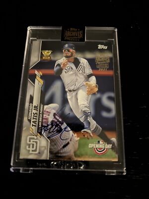 【1/1】 2020 Topps ティノ・マルチネス サインカード True 1/1 2020 Topps Opening Day 189 Fernando Tatis Jr. On Card