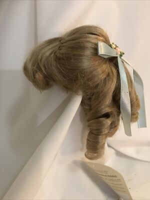 Wee 3 Doll Wig  Dutchess  8-9  Blonde Half Updo Waterfall Curls Ringletd  OS