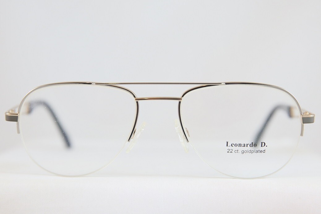 GREAT NEW NOS LEONARDO D 22CT GOLD PLATED LD594 EYEGLASSES  display picture 1
