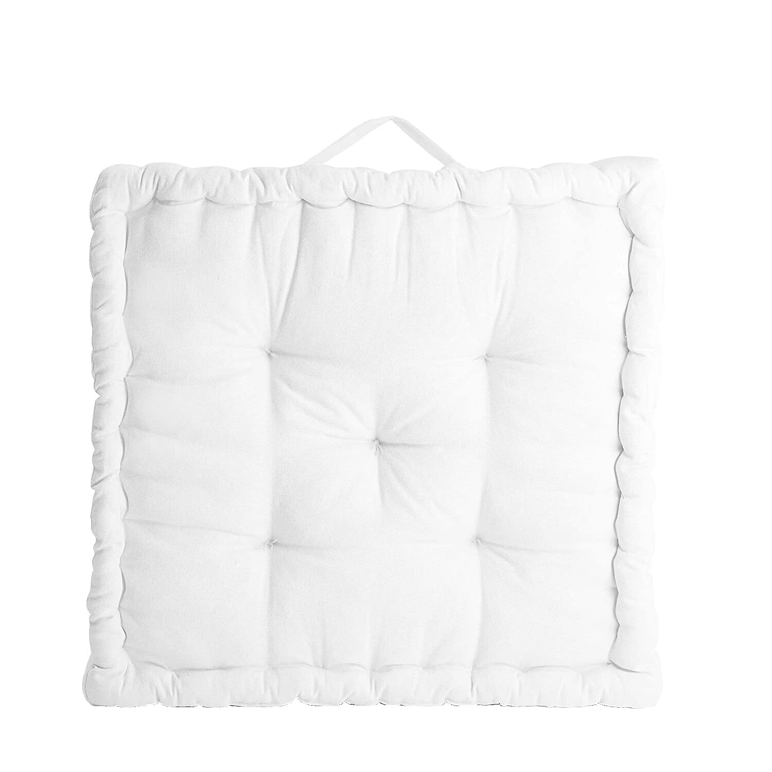 Muebles de patio geométrico blanco cojines y almohadillas