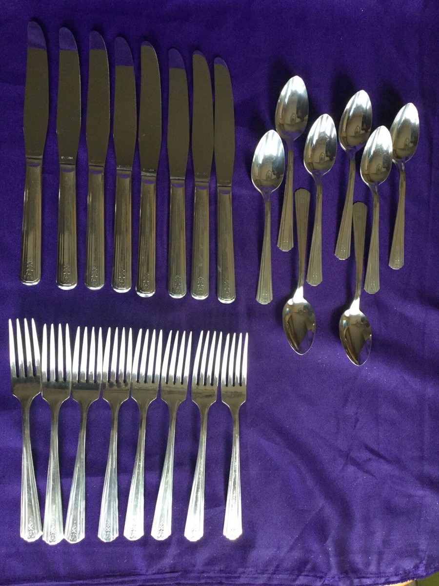 Vintage 1940 International Avon Silver Plate Flatware-24