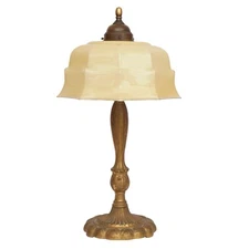 Art Deco Jugendstil Coffee House Light "AMADEUS" Brass Lamp Table Lamp