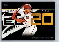 2020 topps baseball series 1 carter kieboom decade's next black 122/299 #29