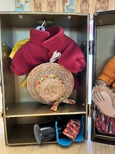 FAO SCHWARZ Four SEASONS TEDDY BEAR with Trunk and Outfits NEW CONDITION