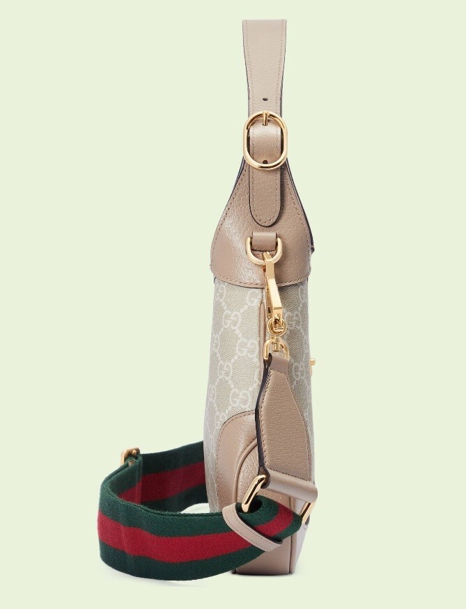 GUCCI Jackie 1961 small webbing-trimmed coated-canvas and leather shoulder  bag in 2023