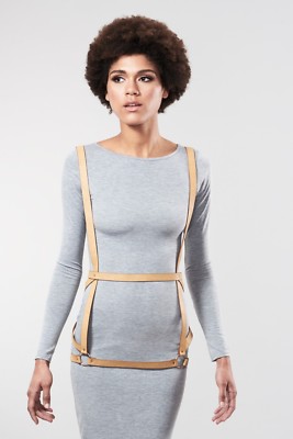 Bijoux Indiscrets Maze Arrow Harness Dress Tan - Brand New in Box MAZE H Harness: Unleash Your Inner Beauty main image 4