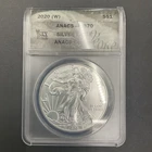 ANACS MS70 2020-W American Silver Eagle 1 Oz