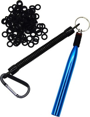 Wacky Rig Tool and 300 PCS Worm O-Rings,Wacky Ring Tool, Wacky Worm Kit for Senk