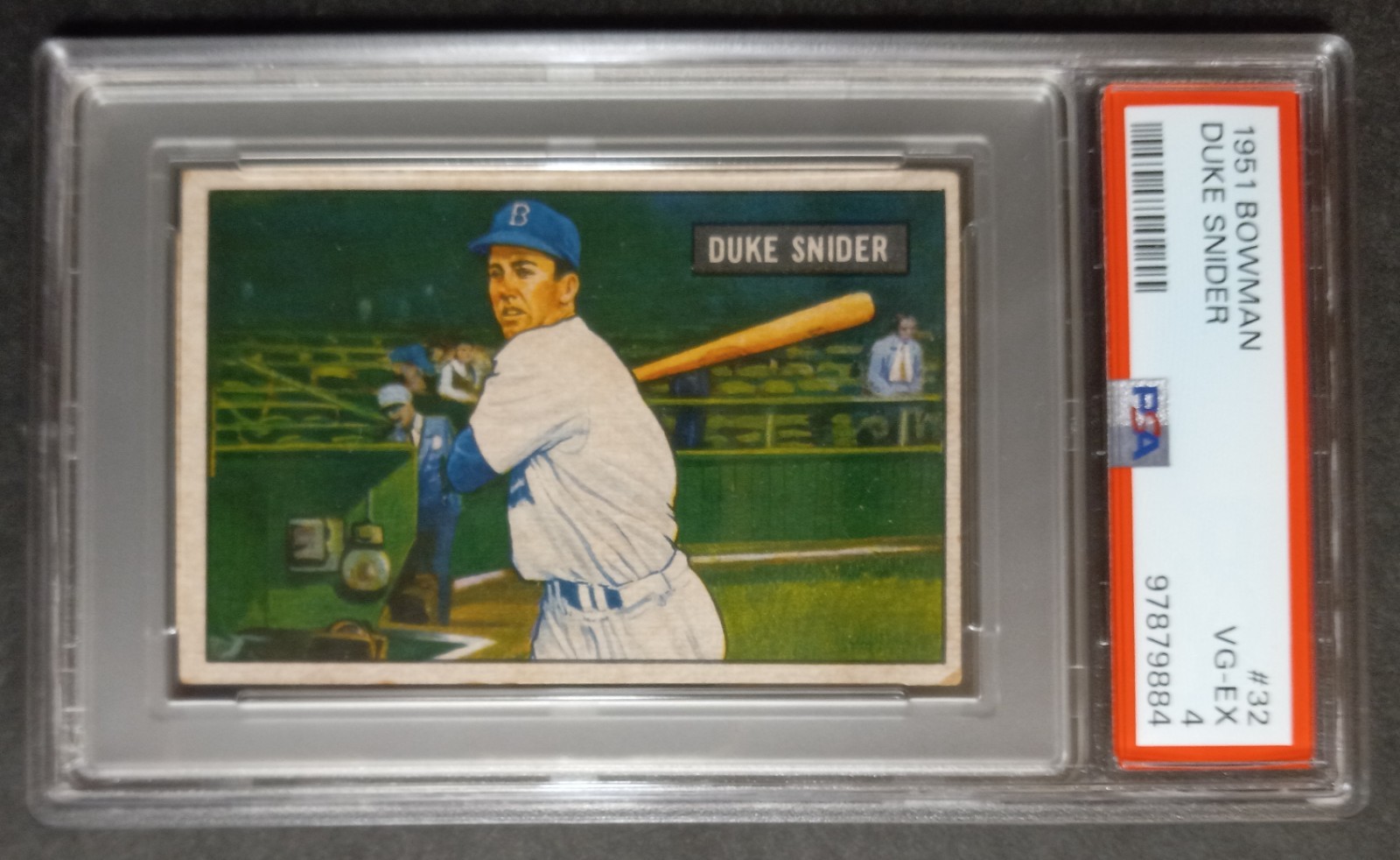 1951 Bowman - #32 Duke Snider - HOF - PSA 4 VG-EX
